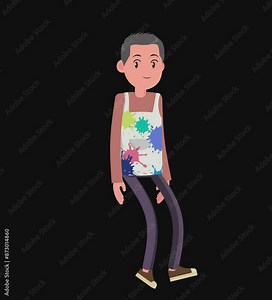 motion graphic character asset animation