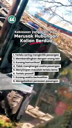 kebiasaan yang diam diam bisa merusak Hubungan