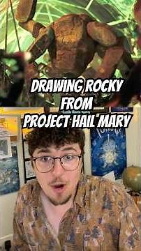 Realistic Rocky from Project Hail Mary🪨🛸#art #aliens #projecthailmary #rocky