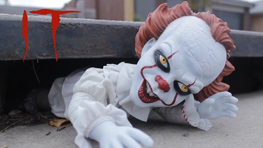 29K views · 305 reactions | Mezco's terrifying Pennywise 15" Mega Scale Action Figure has crawled from the sewer and taken over Popcultcha! Dressed in a real cloth clown suit and featuring 6 phrases from the film, this fully articulated figure will ensure you'll float too... IN STOCK NOW at bit.ly/pennywise-talking-figure | Popcultcha | Facebook