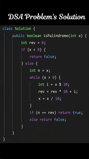 🔥 Palindrome Number | Beginner-Friendly Java Solution