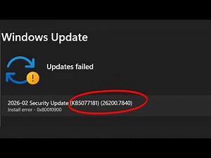 How to Fix Windows 11 Update KB5077181 Not Installing – Error 0x800f0900 (25H2/24H2)
