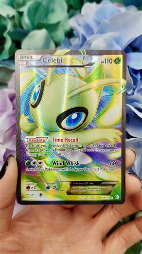 33 comments | Celebi EX 141/149 ✨ • Illustrated by 5ban Graphics • Did you know Celebi can Travel through time and is known as a guardian of the forest?  What’s your favorite legendary Pokemon? 朗 • #celebi #cutepokemon #fyp #pokemontcg #pokemoncards #pokemoncollection #discover #boundariescrossed #pokemoncollector #pokemongirl | bbybri tcg | Facebook