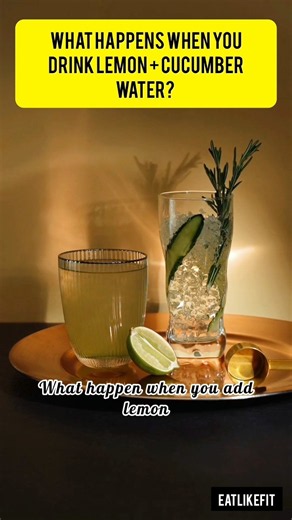 Lemon & Cucumber Water Benefits 🍋🥒 | Does It Really Help? #shorts