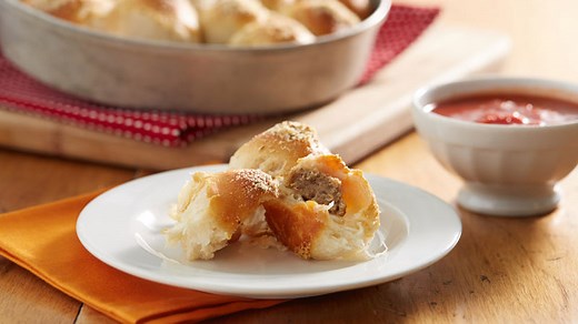 Cheesy Meatball Biscuit Bombs