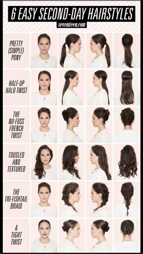 6 easy second hairstyle #youtubeshorts #fashion #makeup #yt #skincare #youtube #viral