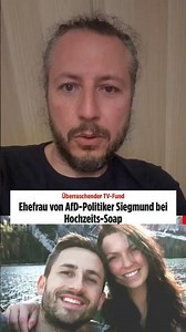 Ulrich Siegmund and wife Julia on VOX wedding soap opera #chrupalla #afd #weidel #cdu #spd #bsw