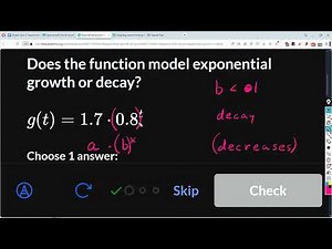 Exponential growth vs decay : Khan Academy