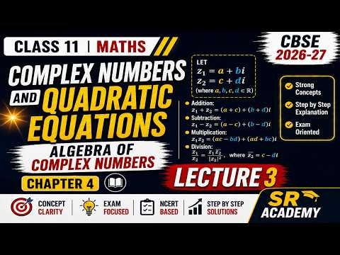Complex Numbers And Quadratic Equations | Algebra Of Complex Numbers | Chapter 4 | Class 11 | Maths
