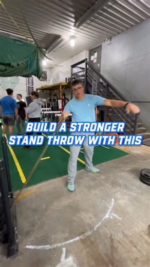 Throws University on Instagram: "Build a stronger stand throw with banded stands! This is one of the drills I am using with @michaelgauby_throws to develop his stand so he can get everything driving out into his finish! #THROWSUNIVERSITY #SHOTPUT #TRAINING #DRILLS #THROWFAR"