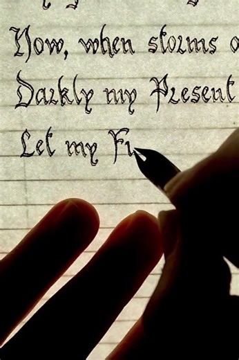 Handwriting E. A. Poe’s “Hymn” Part 4