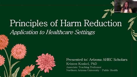 Principles of Harm Reduction for Healthcare Settings