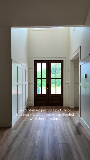 Derek & Marina Wiersma | Custom Home Builder on Instagram: "Everyone asked about these floors yesterday! This is Coretec LVP — a higher-end option because of its rigid core and built-in cork backing, which makes it quieter, more stable, and more forgiving than standard vinyl plank. It’s one of our favorite flooring choices for families who want the warmth of wood with less maintenance. Save this for later so you don’t forget it!"