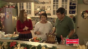 170K views · 780 reactions | Want a delicious centerpiece for your Noche Buena? Learn how by watching meat expert Chef Portia make a Crown Roast Of Pork with Chorizo Rice and Roasted Bell Pepper Coulis. | Monterey Meats | Facebook