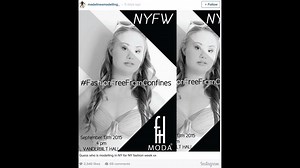 Model With Down Syndrome To Walk In NYC Fashion Week
