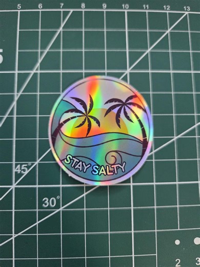Stay Salty Holographic Sticker, Beach Ocean Summer Vibes, for Laptop, Kindle, Notebook - Etsy
