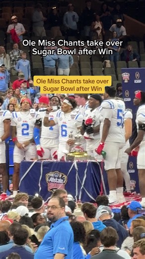 Ole Miss Game Winning Chant at Sugar Bowl