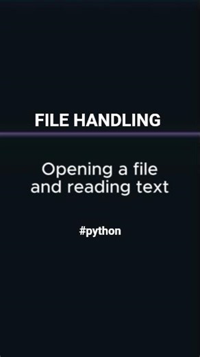 Open file and read text - File Handling #python