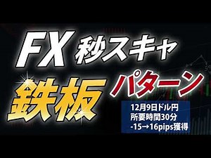 【秒スキャダウ】ティックチャートのダウ理論を分析して秒スキャ ドル円12月9日 -15pipsから+16pips獲得(所要時間30分)