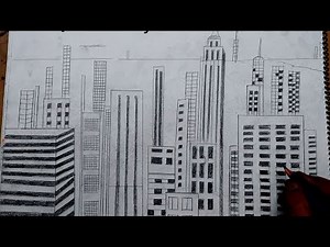 how to draw new york city I how to draw new york city easy I how to draw new york city skyline easy