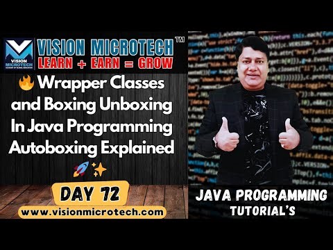 🔥 Wrapper Classes and Boxing Unboxing In Java | Autoboxing Explained 🚀 ✨