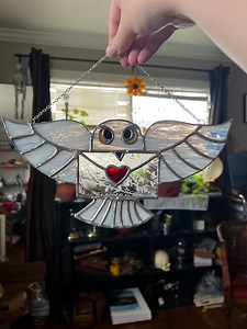 Hedwig Love Letter Stained Glass - Etsy