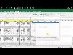 Creating dynamic name manager for pivot table- video 5