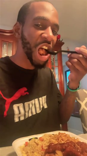 Eating Panda Express Amsr pt 2 #shortsfeed #asmr #food