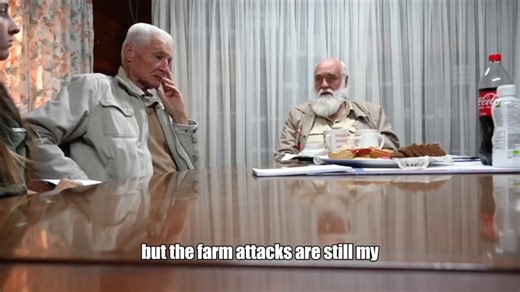 I talked to white farmers in South Africa to find out if the farm attacks were real. "My own father nearly died under a farm attack, he was stabbed 35 times, and left for dead." ... "In my family there is no one that doesn't know someone who has been attacked in a farm attack." 2nd man: "4 o'clock in the morning when I woke up I was sitting on the side of the bed, holding my head, blood streaming down my face.. 25 stitches in my head."