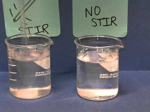 Agitation Stirring and Rate of Solvation of a Solid