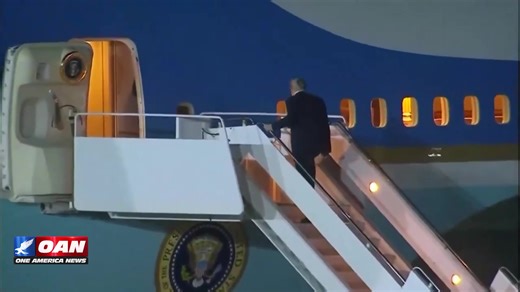 448K views · 39K reactions | President Trump steps aboard Air Force One after the landmark Gaza Peace Summit in Egypt. Click here for live updates: https://live.oann.com/home.ktv?utm_source=socials&utm_medium=social+media&utm_campaign=FB | One America News Network | Facebook