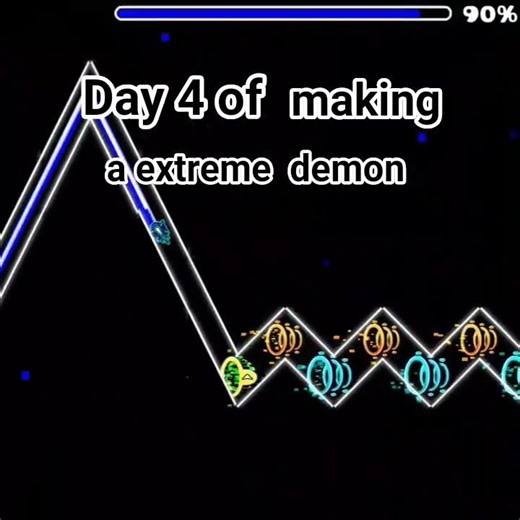 Day 4 of making a extreme demon #geometrydash #level