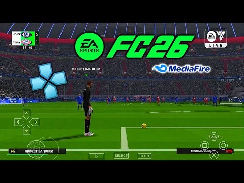 FIFA 2026 PPSSPP ORIGINAL Android Offline 4K Camera | EA FC 26 PPSSPP HD Graphics New Kits &Transfer