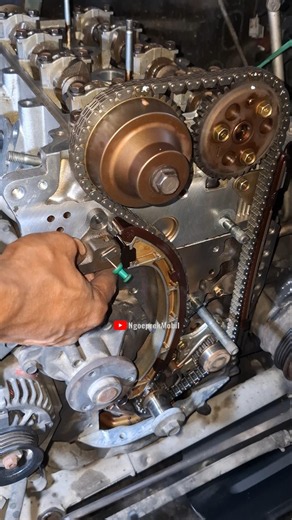 How to Install Timing Chain on Toyota K3-DE #engineering #carrepair #automotive #mechanic #tips
