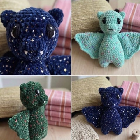 Crochet Bat Pattern – Kawaii Amigurumi Plush Toy Tutorial (PDF Download) - Etsy