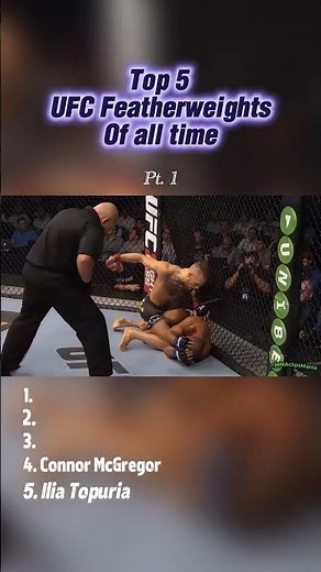UFC Featherweight GOAT List 👀 Agree or nah? #ufc #mma