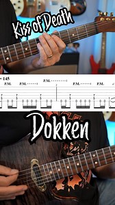 Kiss of Death guitar riff by Dokken with tabs | GuitArmy