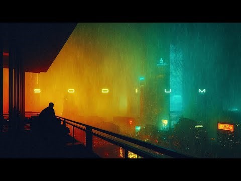 SODIUM: Dreamy Cyberpunk Ambience & Rain | Blade Runner Ambient Music for Focus & Sleep | 4K