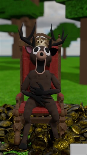 Deer Taming 😂 #99nightintheforest #roblox #usa