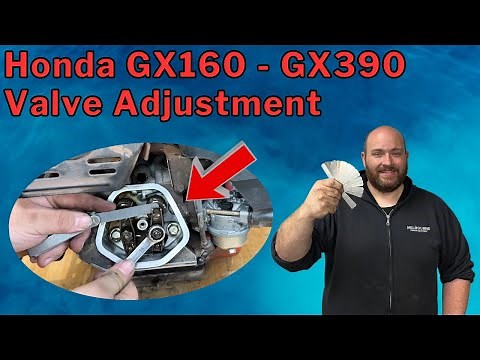 Honda GX160 - GX390 Valve Clearance Adjustment