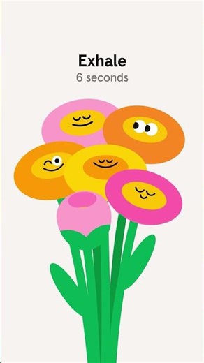 Let your breath blossom and gently fall 🌷 #short #mindfulness #headspace