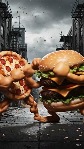 pizza. vs. burger
