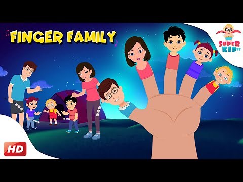 👨‍👩‍👧 The Finger Family Song with Lyrics | Superkid TV Nursery Rhymes & Kids' Songs 🎶