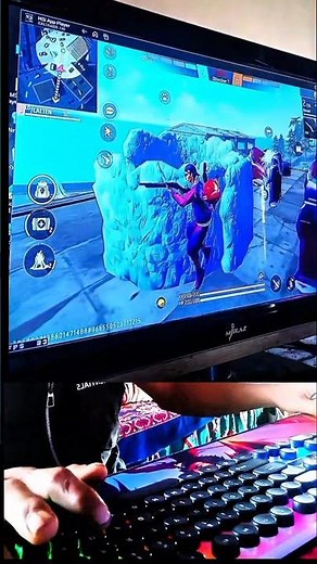 Playing Free Fire on PC with Emulator (Keyboard & Mouse)