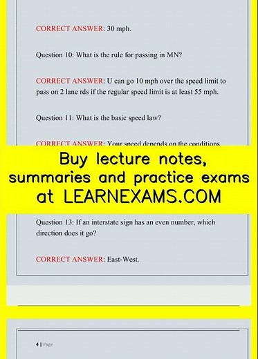 DMV Minnesota Permit Test New Full TEST video