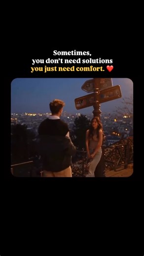 Love is the Best Comfort There are moments in life when words feel empty, solutions seem out of reach and the weight of the world feels too heavy to carry alone. In those moments, we don’t need advice, logical explanations or step by step plans to fix things. What we truly need is the quiet reassurance of someone who understands us, the warm embrace of our partner, the comfort of knowing we’re not alone. A hug might not change the situation, but it changes how we feel about it. It reminds us tha