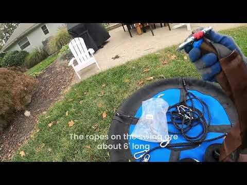 Installing A Tree Swing for a Client