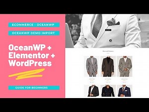 Ecommerce - OceanWP || OceanWP Demo Import + WordPress + Elementor || OceanWP eCommerce Tutorial 🔥
