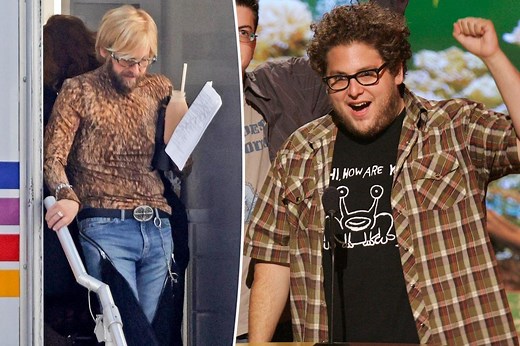 Jonah Hill unrecognizable as he debuts major weight loss on film set
