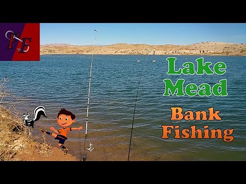 Fishing the banks of Lake Mead